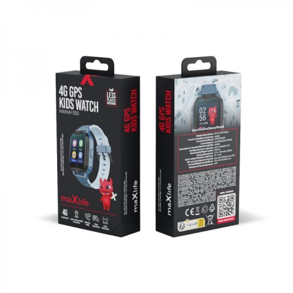 Смарт Часовник Maxlife smartwatch 4G MXKW-350 GPS WiFi/ Син /