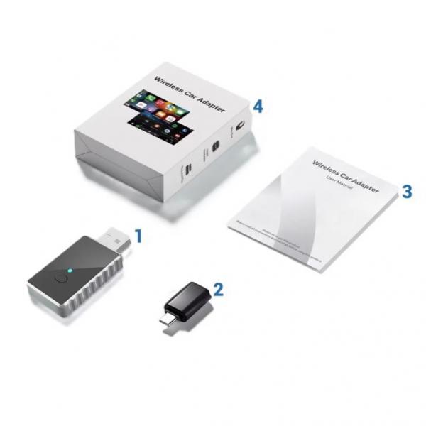 Адаптер CA505-M3 от USB-A / Type-C, Wireless CarPlay / Черен